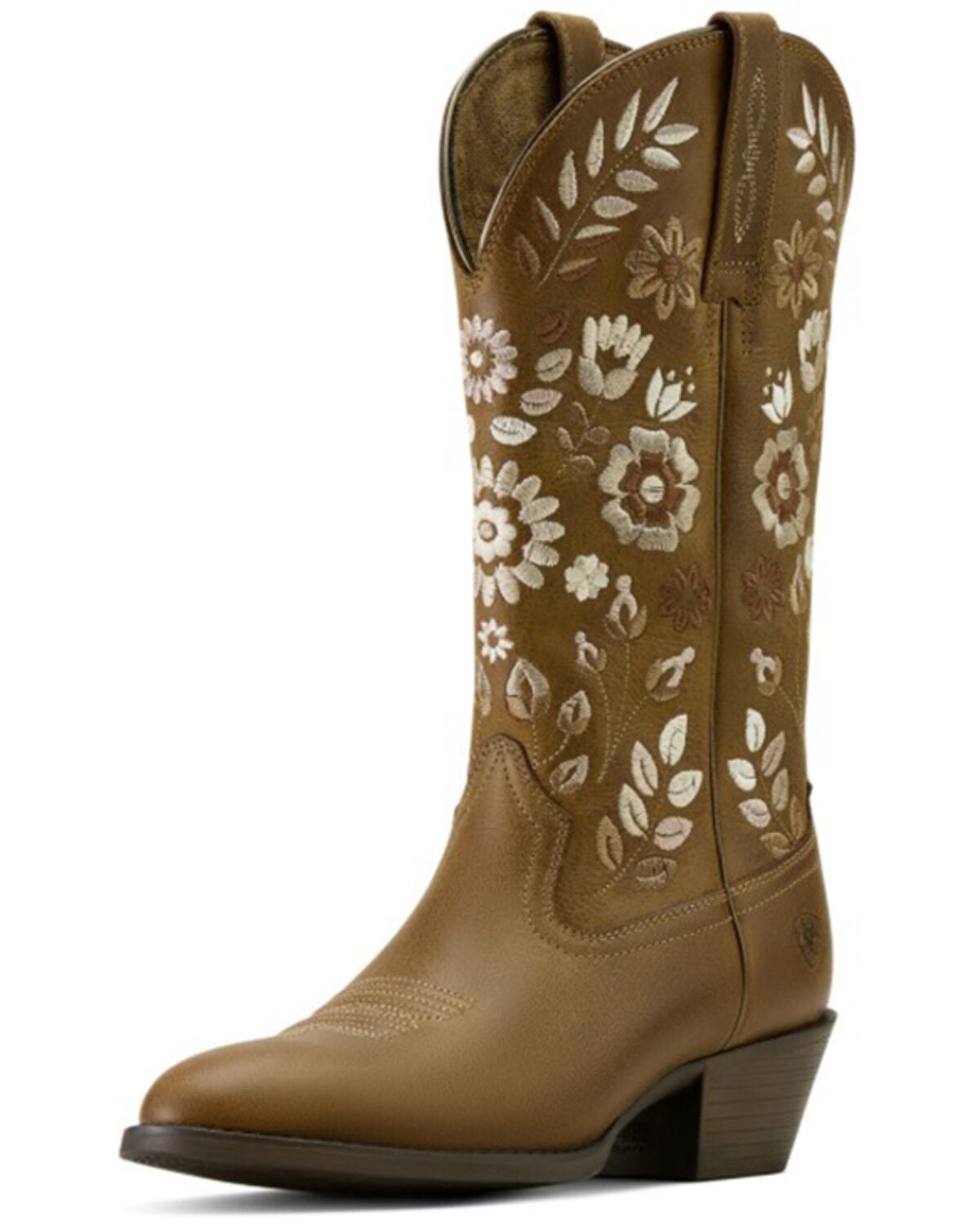 Image #3 - Ariat Women's Heritage Meadow Western Boots - Round Toe, Tan, hi-res