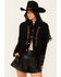 Scully Women's Beaded and Lace Fringe Jacket , Black, hi-res