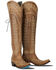 Image #1 - Lane Women's Lexington Over The Knee Corset Western Boots - Snip Toe, Brown, hi-res