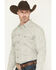Image #2 - Gibson Trading Co Men's Garfunkle Medallion Print Long Sleeve Snap Stretch Western Shirt - Tall, Mint, hi-res