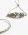 Image #3 - Shyanne Women's Bella Feather Abalone Bracelet Set, Silver, hi-res