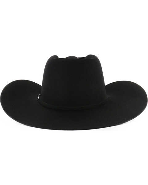 Image #4 - Rodeo King Men's Brick 5X Felt Cowboy Hat, Black, hi-res