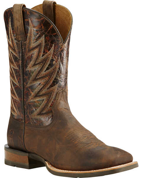 Ariat Challenger Branding Iron Brown Western Boots, Brown
