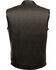 Milwaukee Leather Men's Open Neck Club Style Vest - 5X , Black, hi-res