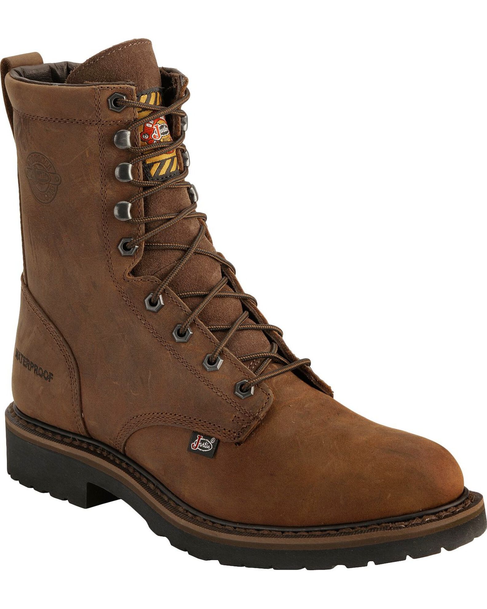Justin work boots new arrivals steel toe lace up