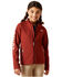 Image #2 - Ariat Girls' New Team Softshell Jacket, Rust Copper, hi-res