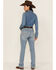 Image #3 - Wrangler Women's Light Wash Mid Willow Ultimate Riding Bootcut Jeans, Blue, hi-res