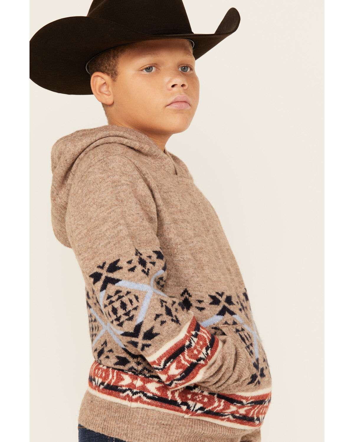 Image #2 - Cody James Boys' Canoe Hooded Sweatshirt, Tan, hi-res