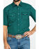 Image #4 - Wrangler 20X Men's Advanced Comfort Green Geo Print Short Sleeve Western Shirt , , hi-res
