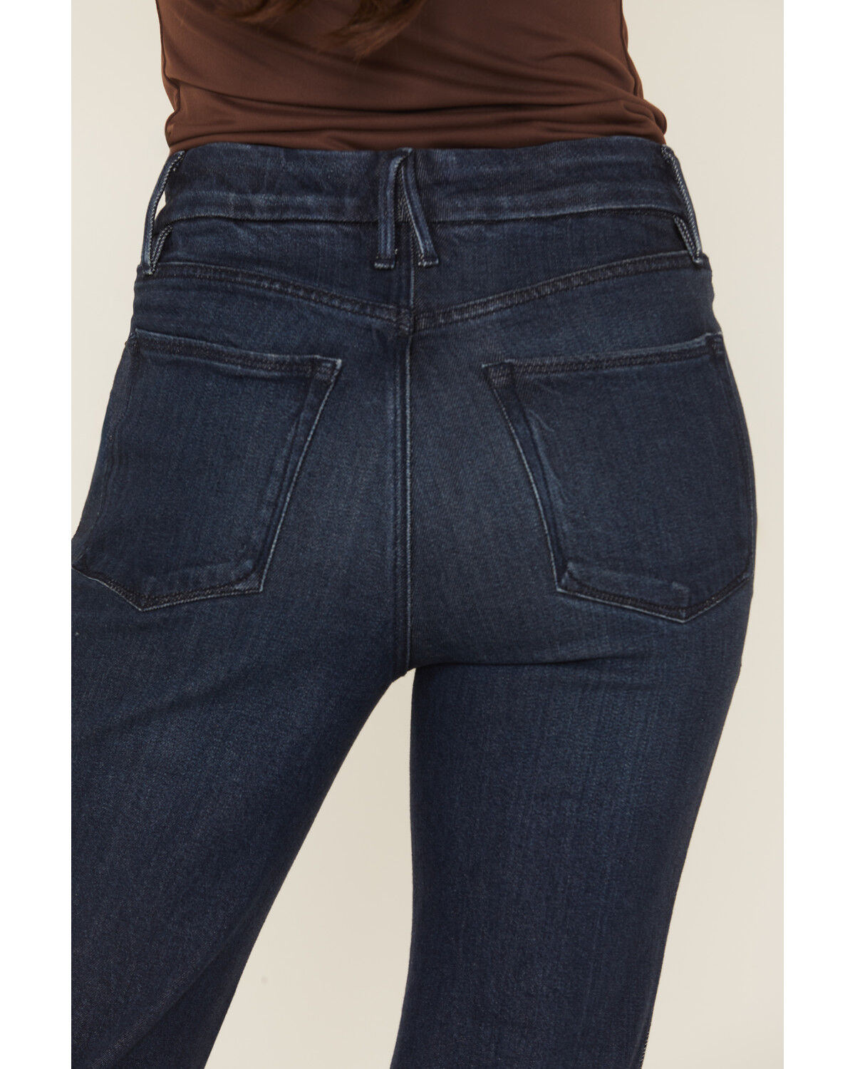 Image #4 - Good American Women's Good Classic Dark Wash High Rise Bootcut Stretch Denim Jeans, Dark Wash, hi-res