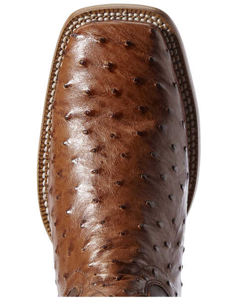 Image #4 - Ariat Men's Barker Brandy Full-Quill Ostrich Western Boots - Wide Square Toe, , hi-res