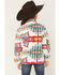 Image #4 - Rock & Roll Denim Girls' Southwestern Print Sherpa Pullover, Natural, hi-res