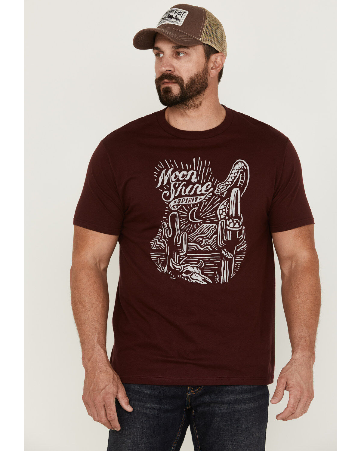 Image #1 - Moonshine Spirit Men's Line Scene Graphic Short Sleeve T-Shirt, , hi-res