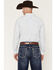 Image #4 - Ariat Men's Crow Longhorn Striped Fitted Long Sleeve Button-Down Western Shirt, White, hi-res
