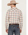 Image #4 - Gibson Men's Picnik Check Plaid Long Sleeve Snap Western Shirt, Cream, hi-res