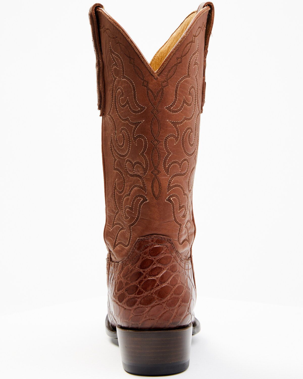 Image #5 - Cody James Men's Exotic American Alligator Western Boots - Round Toe, Lt Brown, hi-res