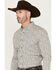 Image #2 - Cody James Men's Wells Floral Striped Print Long Sleeve Button-Down Stretch Western Shirt, Gold, hi-res