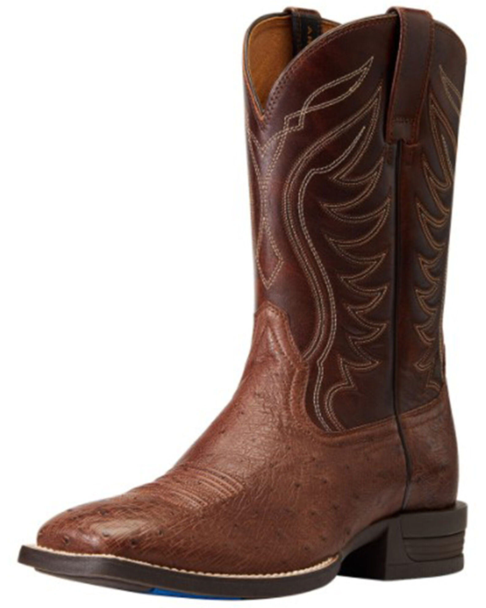 Product Name Ariat Men s Reckoning Smooth Quill Ostrich Exotic Western Boots Broad Square Toe