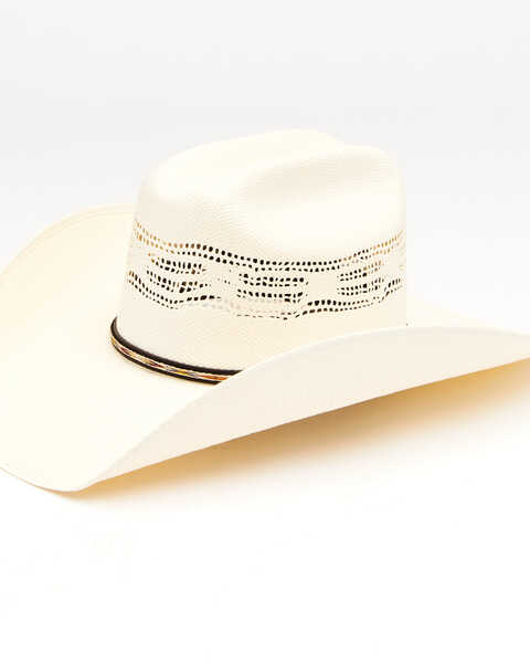 Cody James Men's 20X Fancy Southwestern Bangora Western Straw Hat , No Color, hi-res
