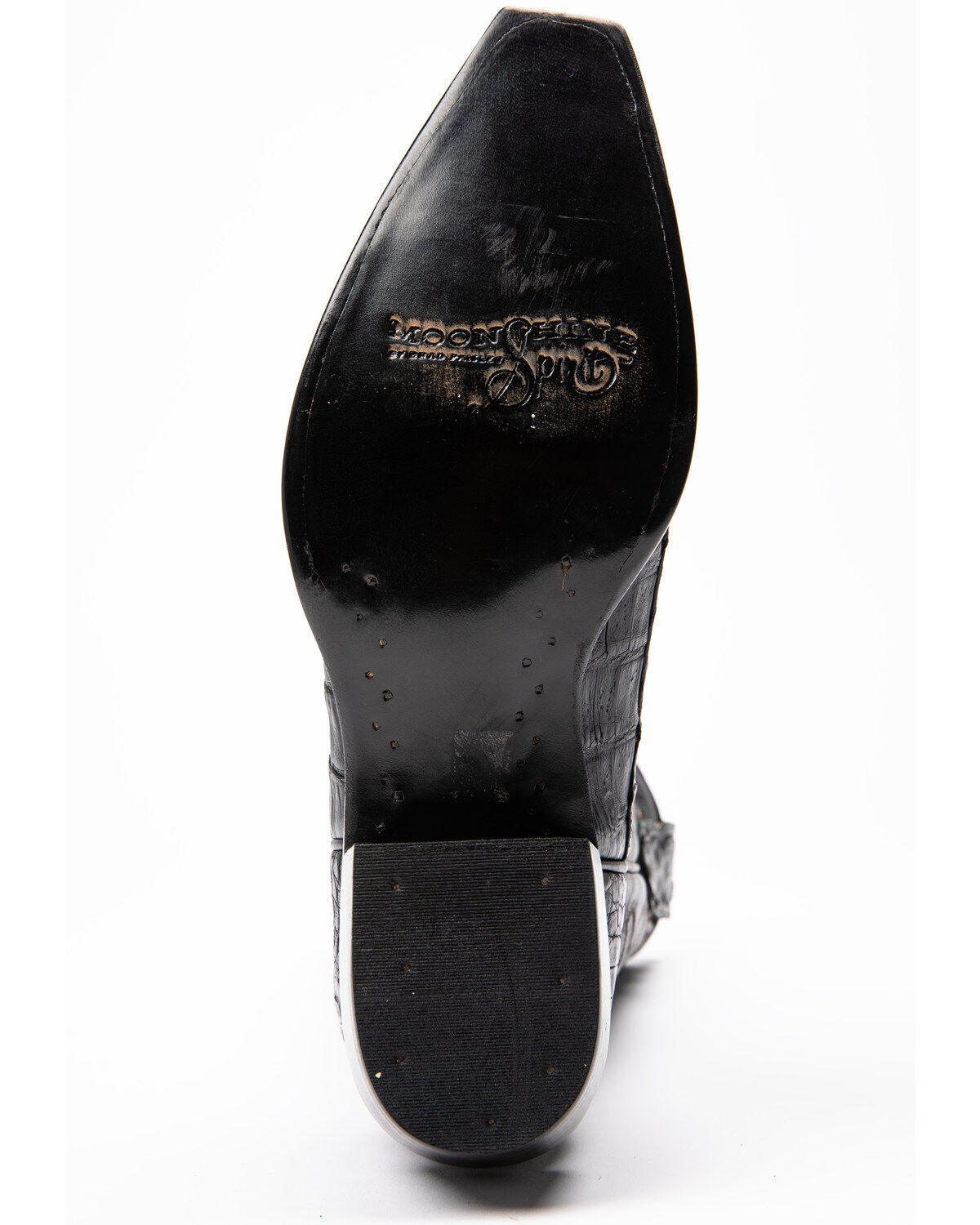 Image #7 - Moonshine Spirit Men's Rock City Fuscus Caiman Western Boots - Snip Toe, Black, hi-res