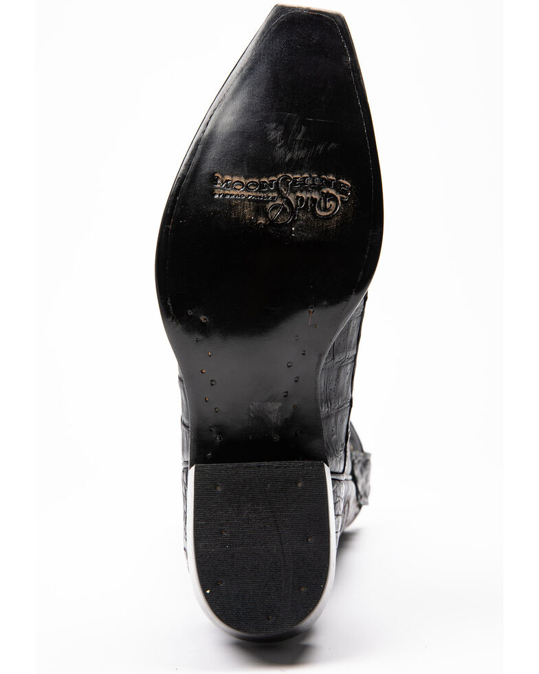 mens black snip toe cowboy boots