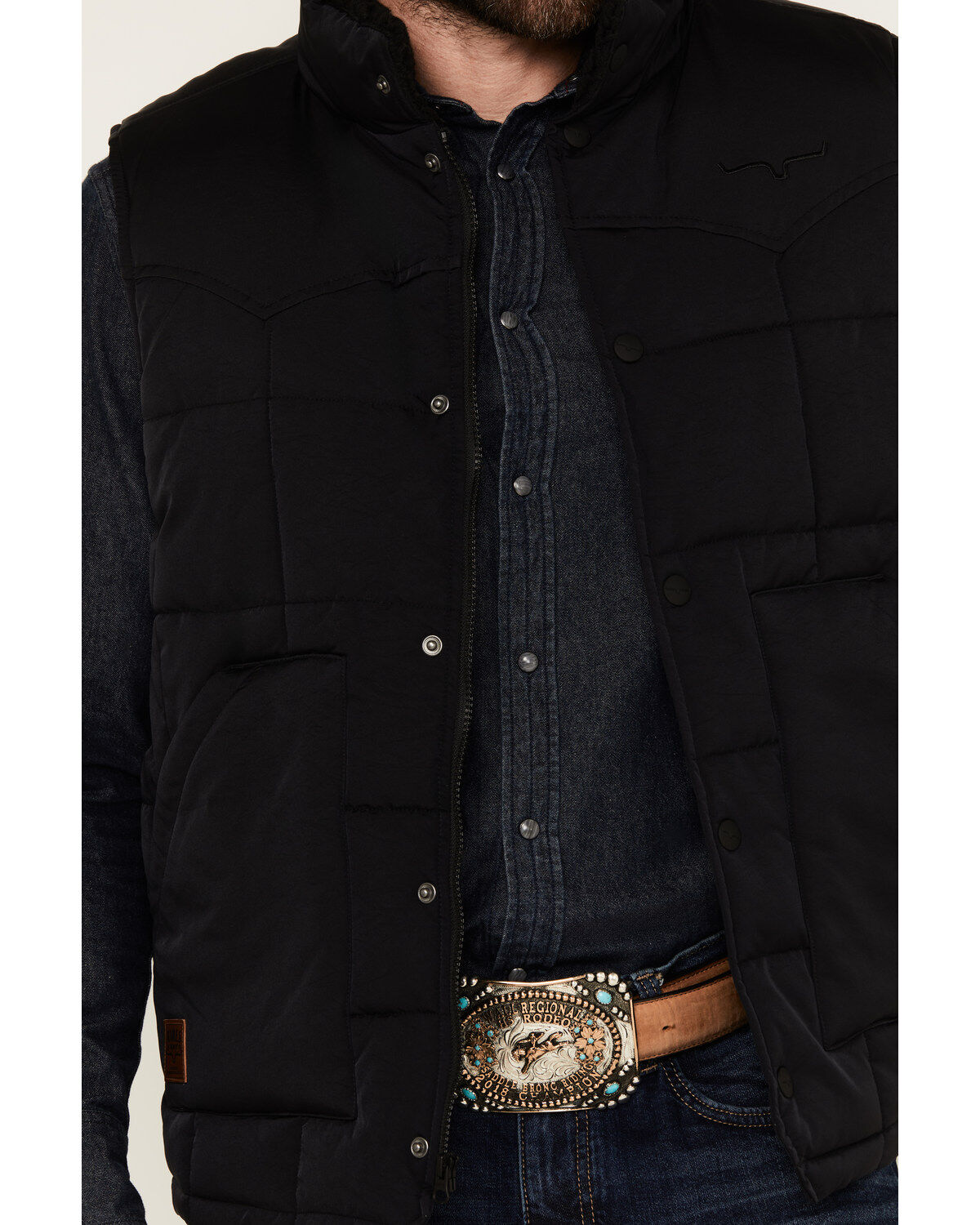 Image #3 - Kimes Ranch Men's Muir Trail Sherpa Vest, Black, hi-res