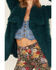 Image #3 - Shyanne Women's Faux Fur Fleece Coat, Deep Teal, hi-res