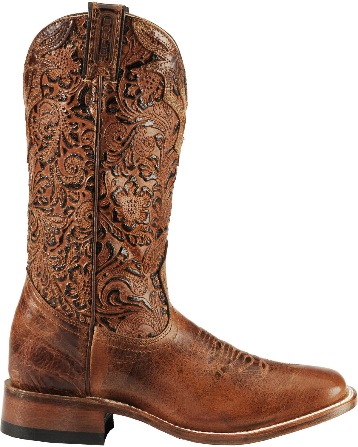 tooled cowboy boots