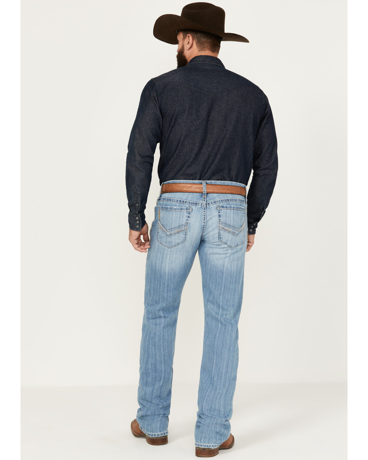 Cinch Men's Ian Light Stonewash Wash Performance Stretch Cinch Men's Ian Light Stonewash Wash Performance Stretch