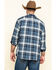 Pendleton Men's Fairbanks Plaid Button Long Sleeve Western Shirt , Blue, hi-res