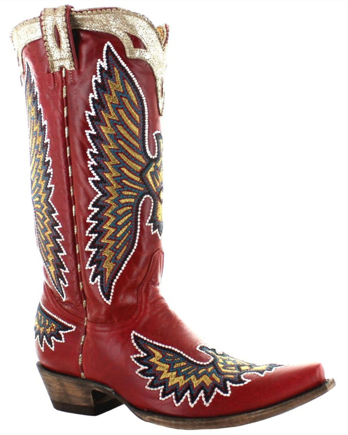 Image #1 - Old Gringo Women's Eagle Stitch Western Boots - Snip Toe, , hi-res