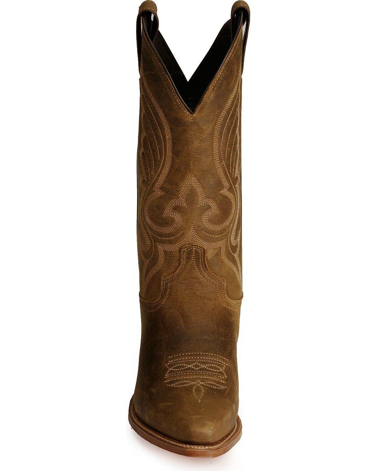Image #4 - Abilene Men's 12" Longhorn Western Boots, Distressed, hi-res