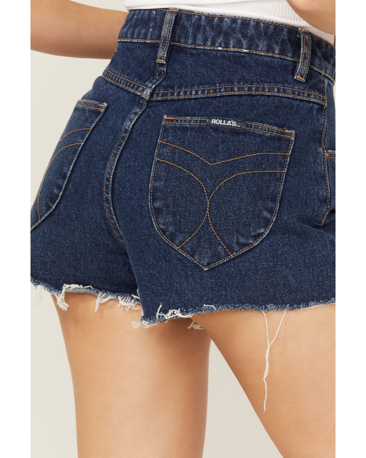 Image #4 - Rolla's Women's Dusters Medium Wash High Rise Shorts, , hi-res