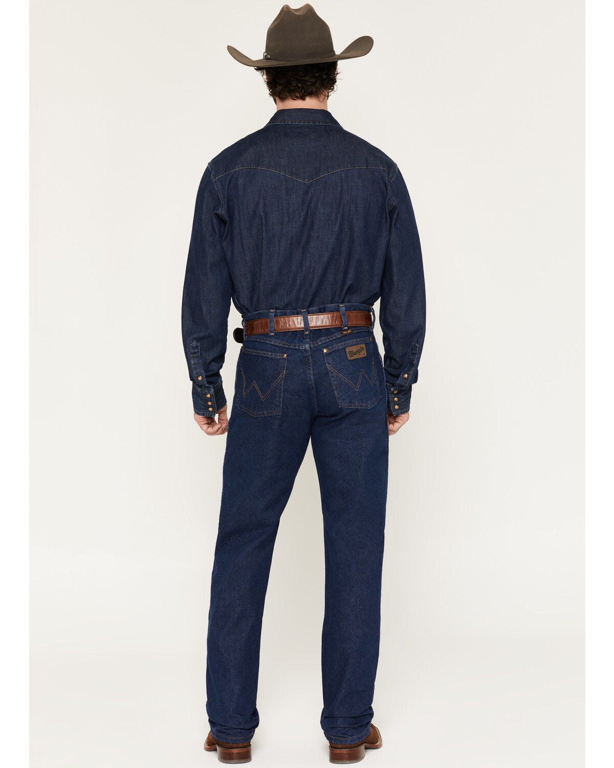 Image #3 - Wrangler 47MWZ Premium Performance Cowboy Cut Regular Fit Prewashed Jeans, Indigo, hi-res