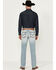 Image #3 - Moonshine Spirit Men's Sutton Decker Slim Straight Stretch Denim Jeans, Indigo, hi-res