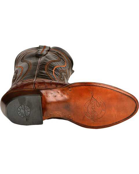 Image #5 - Lucchese Handmade 1883 Full Quill Ostrich Montana Cowboy Boots - Medium Toe, , hi-res