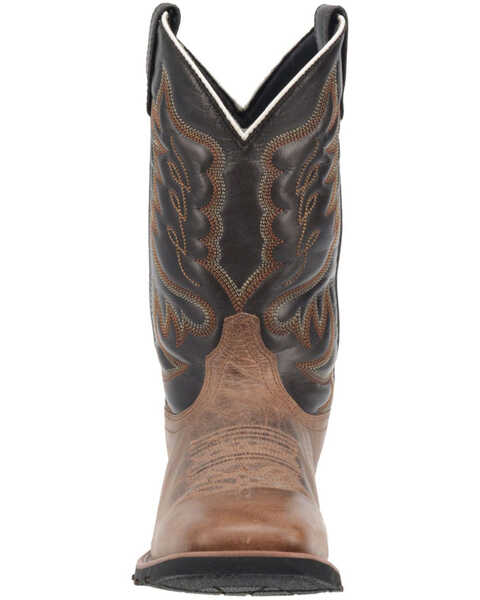 Laredo Men's Montana Western Boots - Broad Square Toe, Brown, hi-res