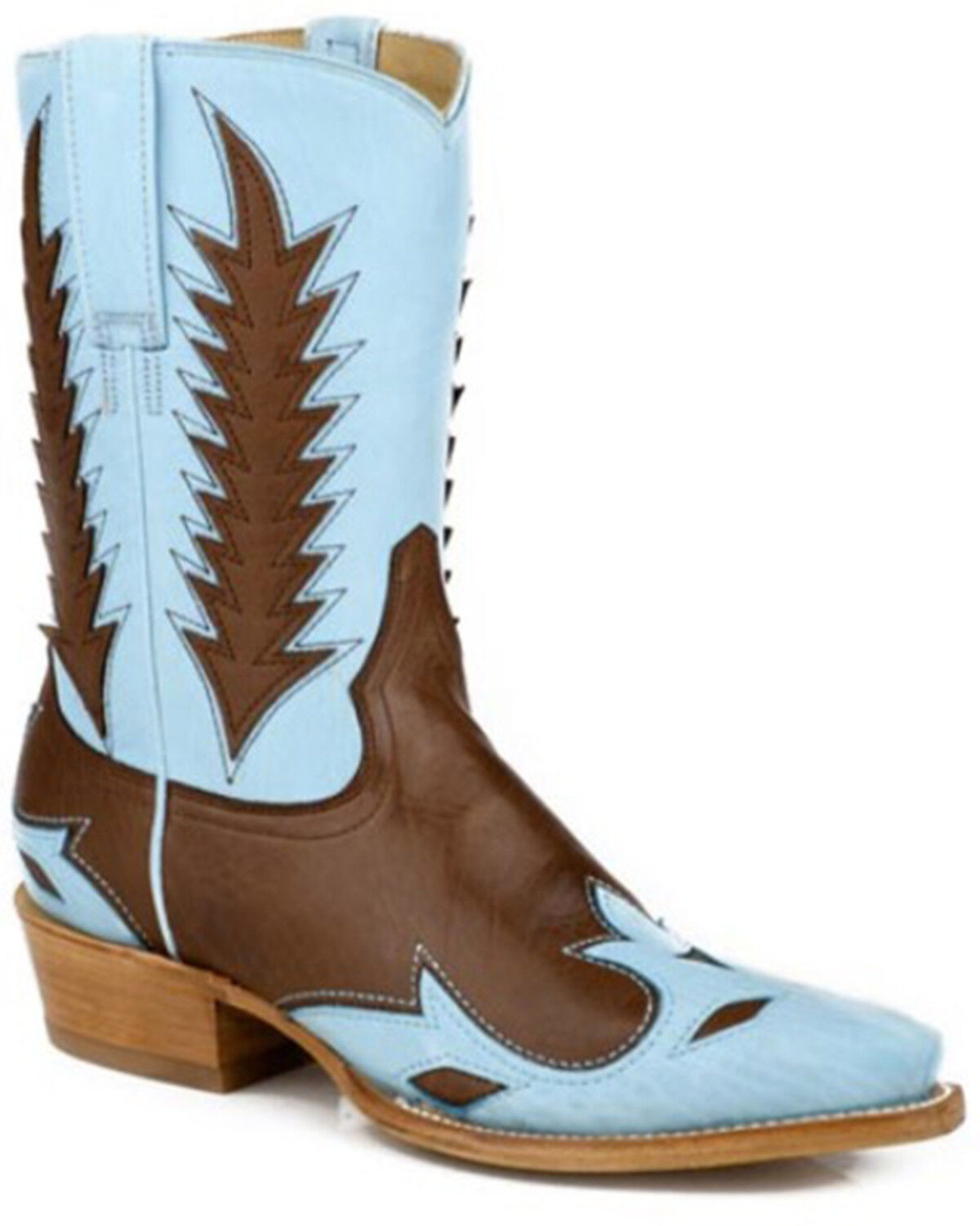 Image #1 - Stetson Women's Alix Western Boots - Snip Toe, Blue, hi-res