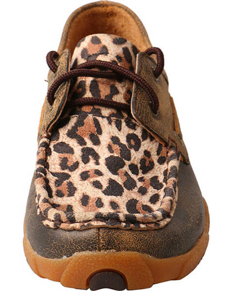 Image #4 - Twisted X Boots Women's Cheetah Print Driving Mocs, Leopard, hi-res