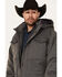 Image #2 - Ariat Men's Abilene Heavyweight Hooded Insulated Parka Jacket, Grey, hi-res