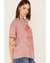 Image #2 - Girl Dangerous Women's Floral Cowgirl Boots Graphic Oversized Tee, Pink, hi-res