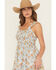 Image #2 - Rock & Roll Denim Women's Floral Print Sleeveless Mini Dress, Light Blue, hi-res