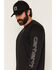 Image #2 - Carhartt Men's Force Sun Defender&trade; Lightweight Long Sleeve Graphic T-Shirt, Black, hi-res