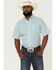 Ariat Men's WF Daylen Check Plaid Short Sleeve Button-Down Western Shirt , Green, hi-res
