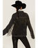 Image #1 - The Andy Jacket by DanielXDiamond: Women's Gray Denim Jacket With Gunmetal Fringe, Charcoal, hi-res