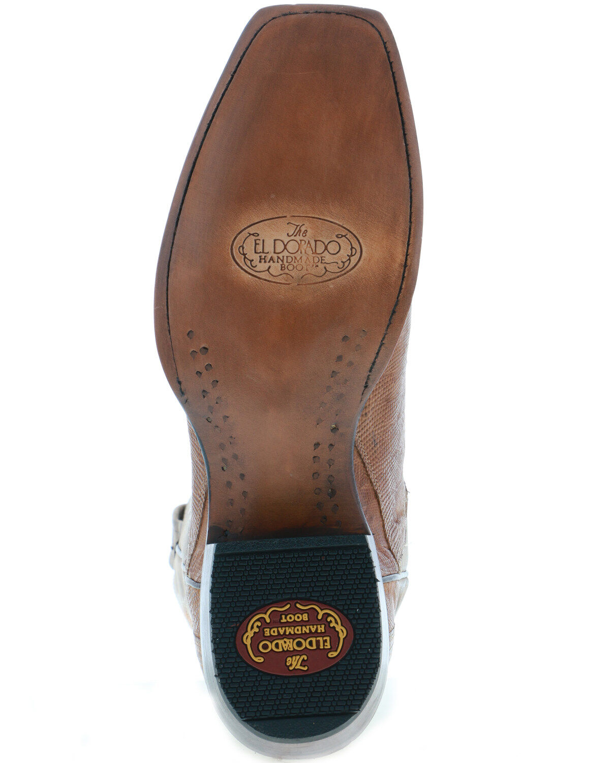 Image #7 - El Dorado Men's Teju Lizard Western Boots - Square Toe, , hi-res