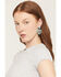 Image #1 - Shyanne Women's Heart Statement Earrings, Silver, hi-res