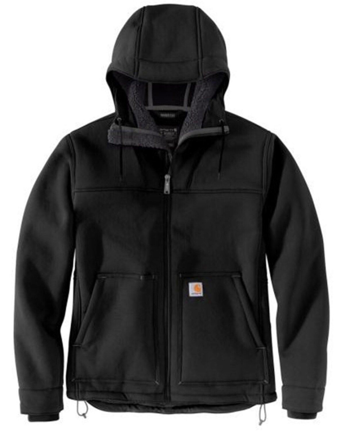 Carhartt Men's Rugged Flex&reg; Super Dux Relaxed Fit Sherpa-Lined Work Active Jacket, Black, hi-res