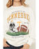 Image #3 - Gameday Women's Tennessee Vols Helmet Embroidered Graphic Crewneck, White, hi-res