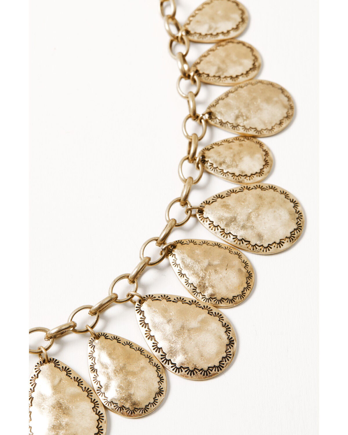 Image #2 - Shyanne Women's Western Romance Teardrop Statement Necklace, Gold, hi-res